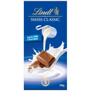 【Lindt 瑞士蓮】經典牛奶巧克力 100g(牛奶巧克力)