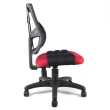 【DR. AIR】人體工學氣墊腰靠椅墊透氣辦公網椅(紅黑)