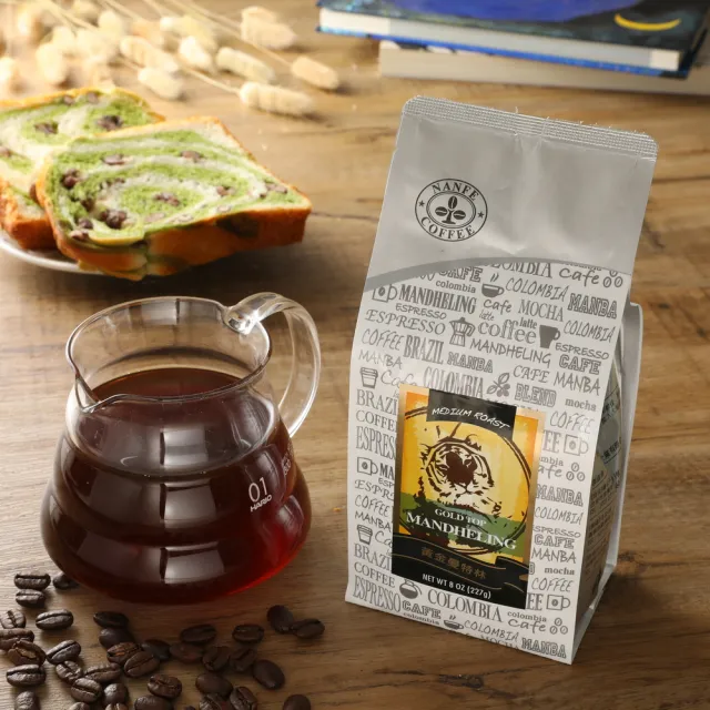 【NANFE 南菲咖啡】精品咖啡豆 BIWA莊園 黃金曼特寧 中焙鮮烘  2包組(半磅227gx1包)