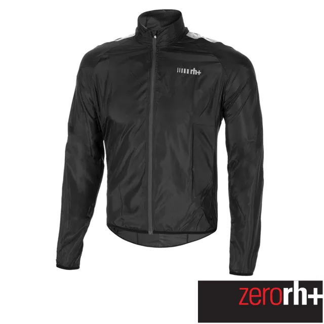 【ZeroRH+】義大利專業收納型超輕量易收折反光風衣(黑色 SSCX563_R90)