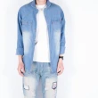 【KUPANTS】水藍刷白牛仔襯衫丹寧外套夾克男裝8891