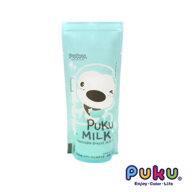 【PUKU 藍色企鵝】站立式母乳儲存袋250ml-20枚入