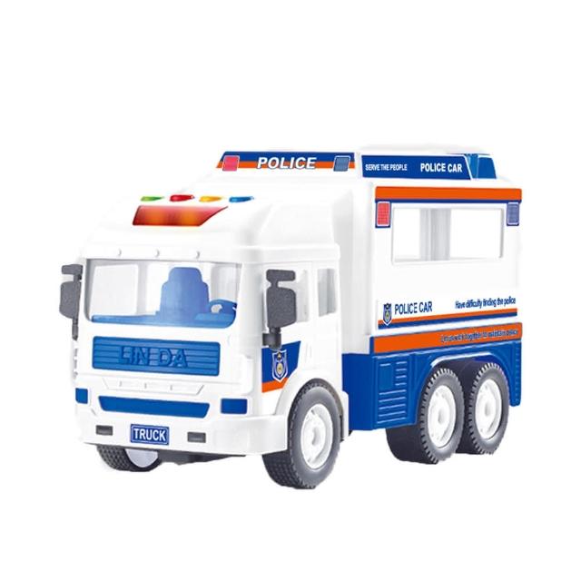 【Slider】聲光磨輪工程車 警務車 