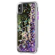 【美國 CASE-MATE】iPhone XS Max Waterfall(亮粉瀑布防摔手機保護殼 - 螢光紫)