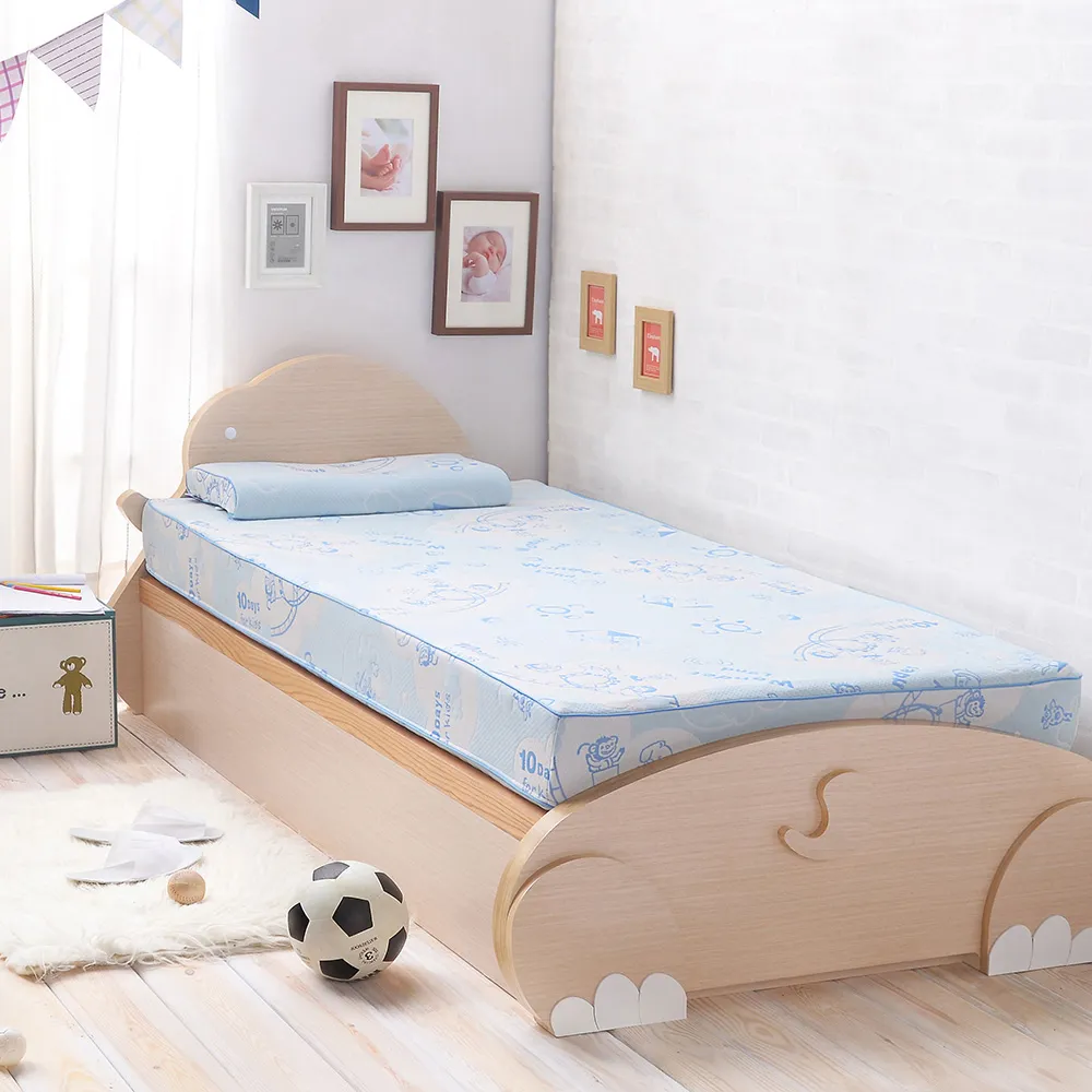 【TENDAYS】成長型兒童健康床墊5尺標準雙人(15cm厚記憶床 兩色可選)