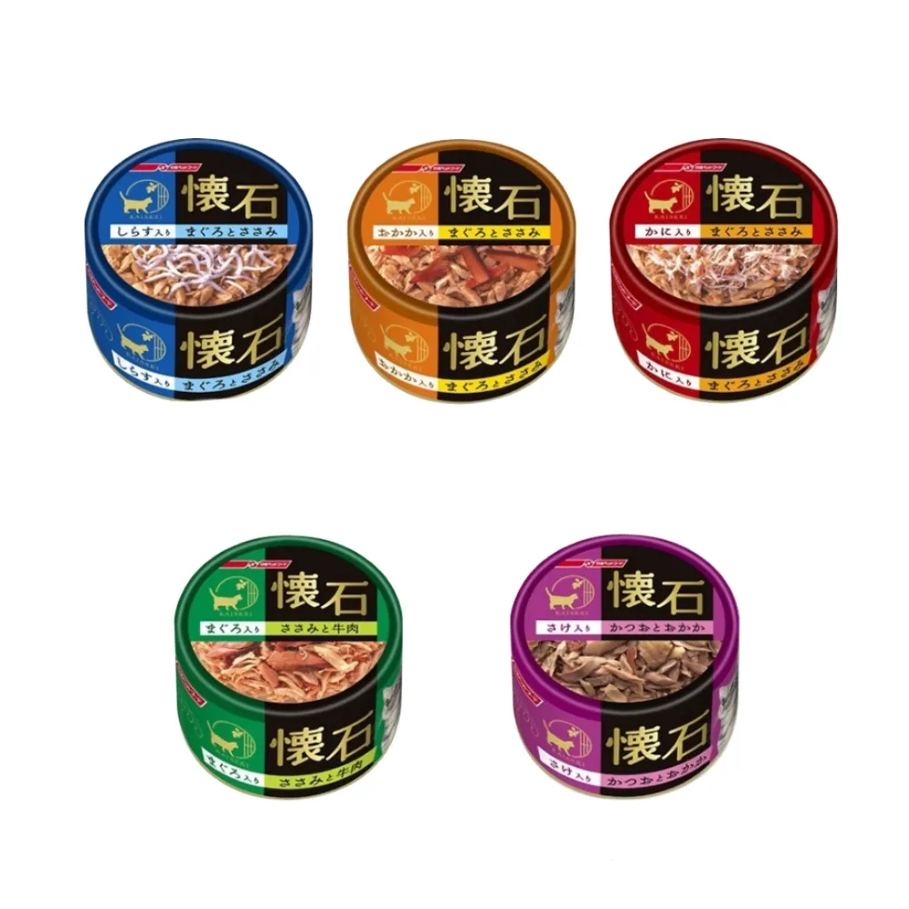 【日本PETLINE】懷石貓罐 80g*12罐組(貓罐 副食 全齡貓)