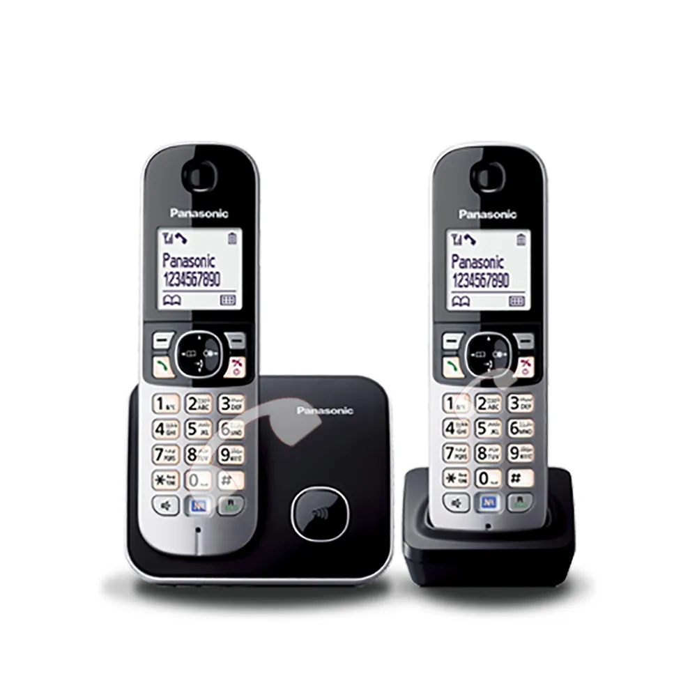 【Panasonic 國際牌】DECT 節能數位無線電話-極致黑(KX-TG6812)