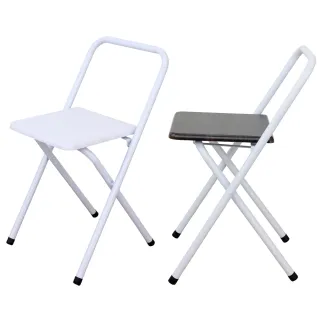【美佳居】鋼管[木製椅座]折疊椅/餐椅/休閒椅/露營椅/摺疊椅/折合椅(二色可選)