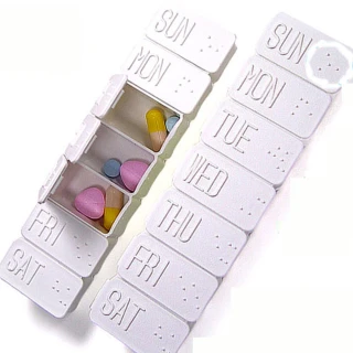 【iSFun】一周期＊分類隨身藥盒飾品盒/二入