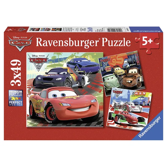 【德國Ravensburger】迪士尼Cars49片x3(維寶 拼圖)