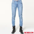 【BOBSON】男款低腰後貼雙袋直筒褲(藍1822-58)