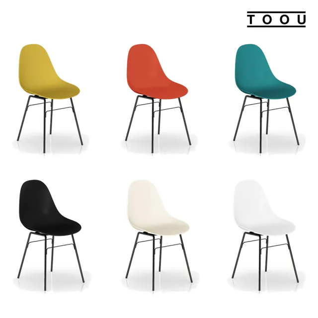 【YOI傢俱】義大利TOOU品牌 蒙莎休閒椅-黑色金屬腳 8色可選(YPM-151102)