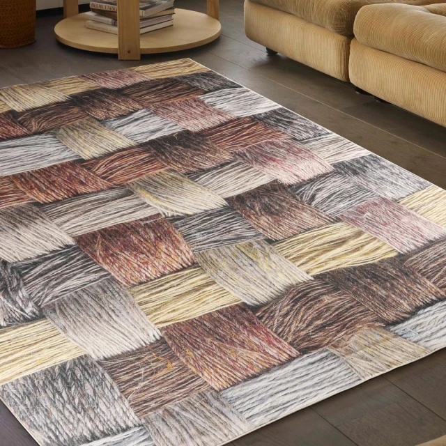 【范登伯格】比利時 專業3D印染絲質地毯-交織(115x170cm)