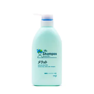 【Kao 花王】merit 弱酸性無矽靈植物洗髮精480ml