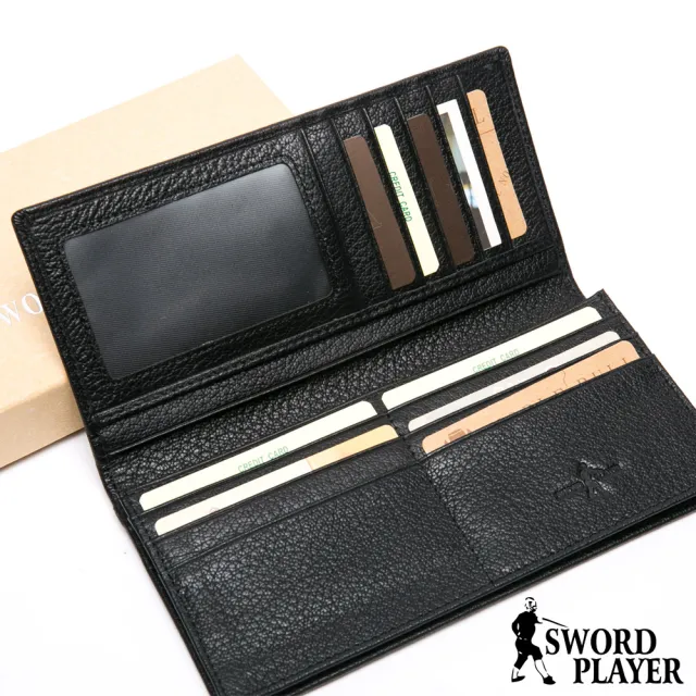 【SWORD PLAYER】雙11 莎普爾商務菁英專屬真牛皮款兩折式長夾