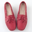 【G.Ms.】MIT情侶鞋系列-水洗牛皮帆船鞋(亮麗紅)