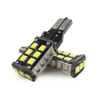 【車的LED】2入超亮解碼W16W-15燈LED晶片5730(省電高亮度LED倒車燈/定位燈/煞車燈/霧燈)