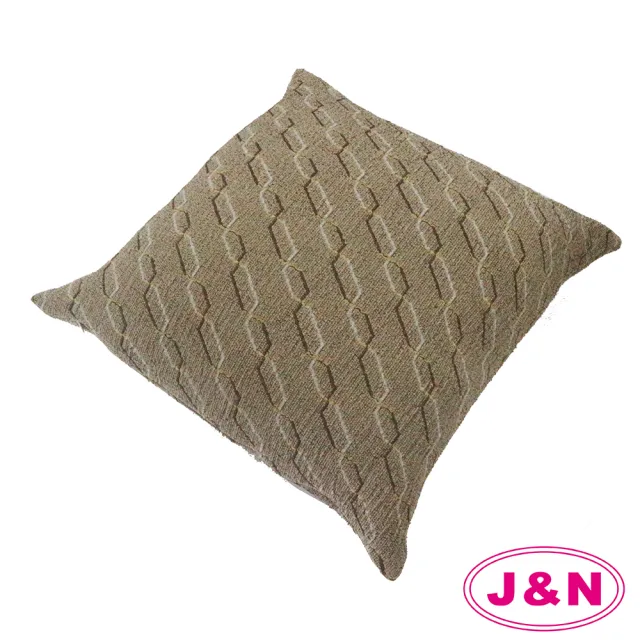 【J&N】簡約線條抱枕-45x45cm(2 入)