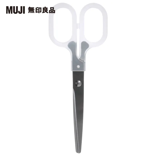 【MUJI 無印良品】不鏽鋼剪刀/15.5cm.透明