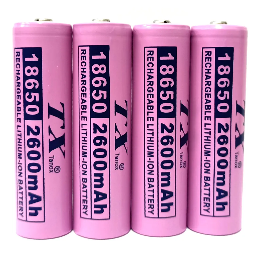 【TX特林】台灣安全認證18650鋰充電池2600mAh -4入(T-2600-4)