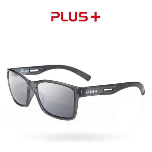【PLUS+】C016專業級偏光太陽眼鏡(透明灰色系)