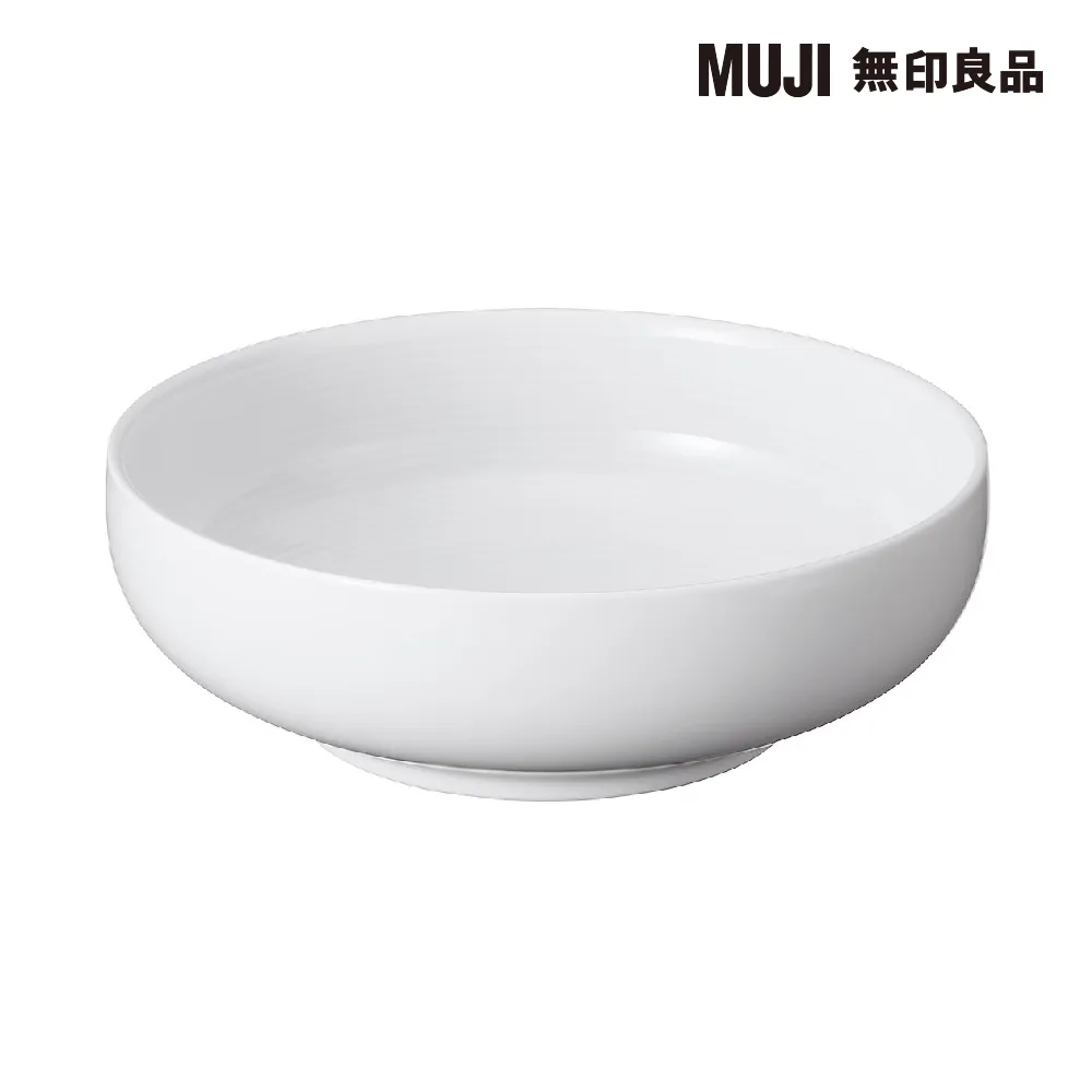 【MUJI 無印良品】白磁淺缽/大