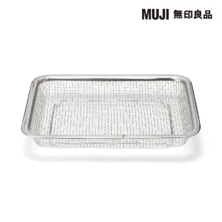 【MUJI 無印良品】不鏽鋼網狀瀝水盤/小/21×17×3cm