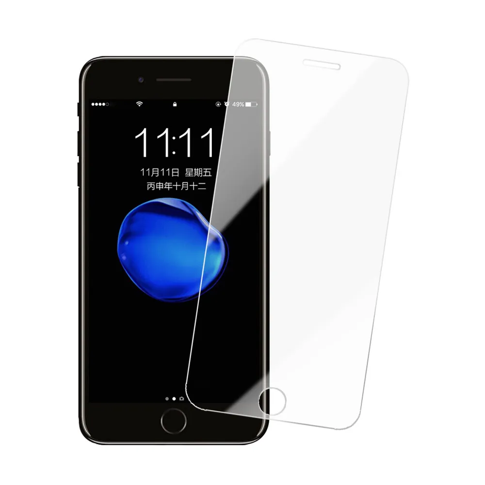 iPhone 7 8 透明玻璃鋼化膜手機保護貼(3入 iPhone8保護貼 iPhone7保護貼)