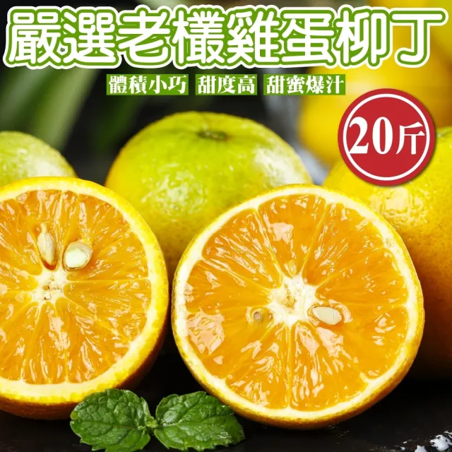 【WANG 蔬果】嚴選老欉雞蛋柳丁(20斤/箱)