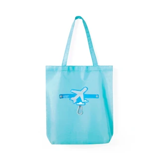 【E.City】促銷-可折疊圖案式防潑水帶扣環保購物袋收納袋(承重力佳)
