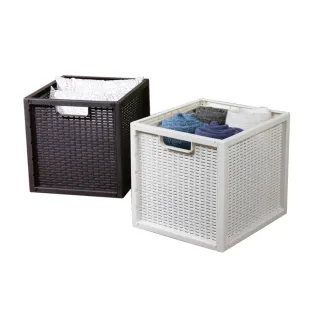 【KEYWAY 聯府】卡特藤蔓風深型收納置物籃30L-1入(買一送一)