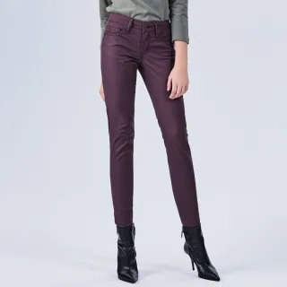 【BRAPPERS】女款 LC-Cargo系列-低腰彈性素面窄管褲(咖啡)