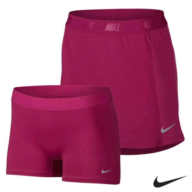 【NIKE GOLF】Nike Golf 女 高爾夫運動短褲裙 桃 831485-607