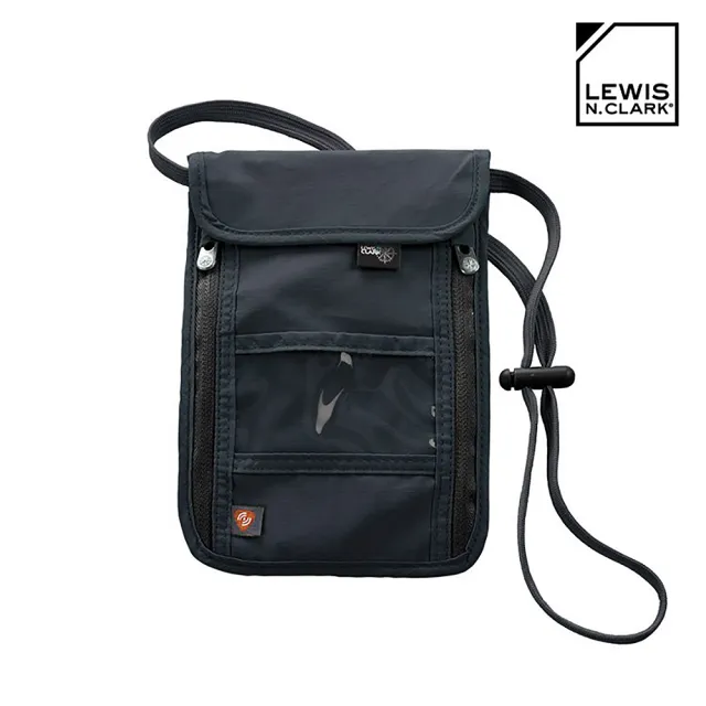 【LEWIS N CLARK】RFID屏蔽掛頸包 1267(防盜錄、頸部掛袋、旅遊配件、美國品牌)
