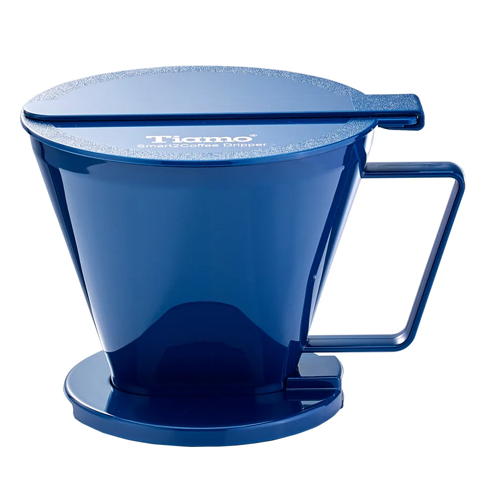 【Tiamo】Smart2Coffee 咖啡濾杯-藍色(HG5569B)