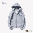 【Boni’s】歐美休閒純色連帽棉外套 XL-4XL(黑色 / 藍色 / 灰色)