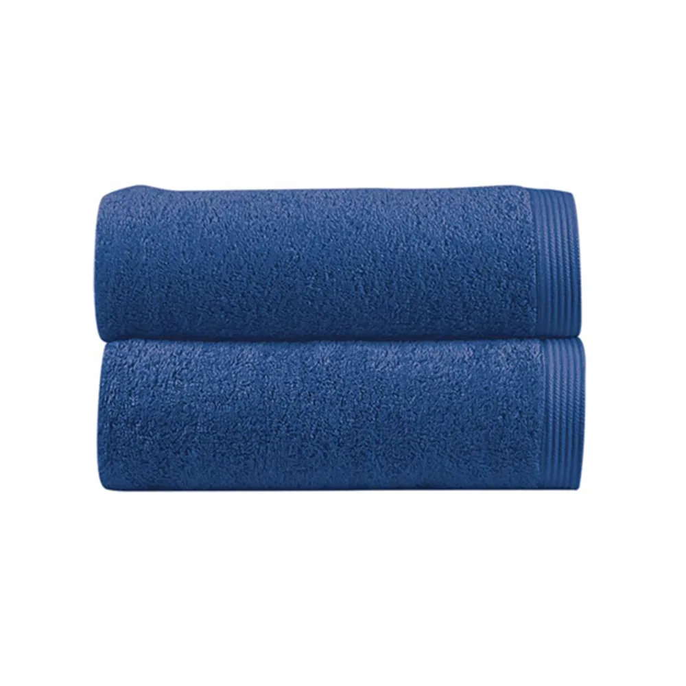 【Sorema 舒蕾馬】葡萄牙製原色精緻浴巾70x140cm 南歐陽光明星品牌(★皇家藍 Royal★)