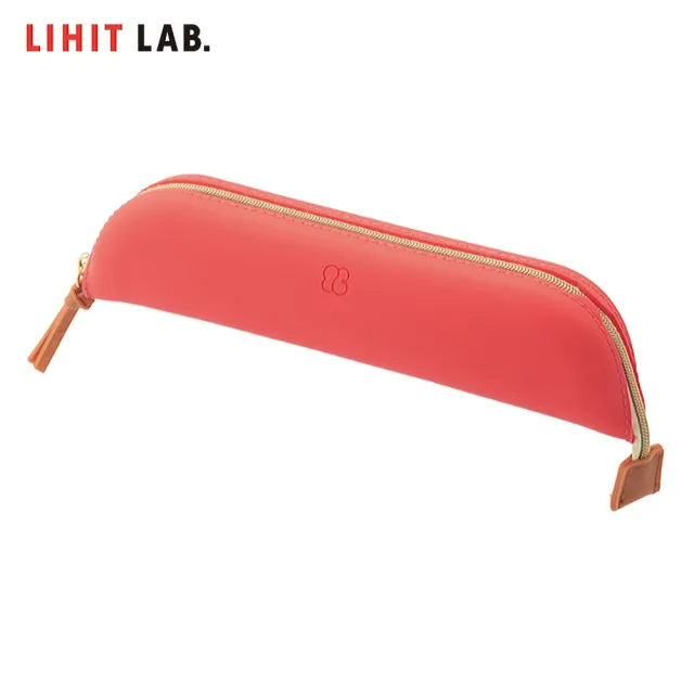 【LIHIT LAB】A-7730-3  托盤式筆袋(紅色)