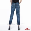 【BRAPPERS】女款 Boy Friend Jeans系列-中低腰八分反摺褲(深藍)