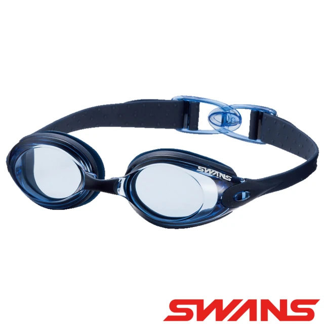 【ATUNAS 歐都納】日本SWANS泳鏡(SWB-1藍/防霧/抗UV/舒適/游泳/矽膠)