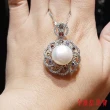【寶石方塊】天然珍珠項鍊-丰姿綽約-925銀飾