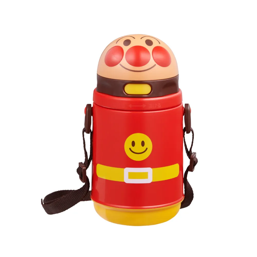 【ANPANMAN 麵包超人】AN麵包超人造型吸管保冷水壼(400ml)