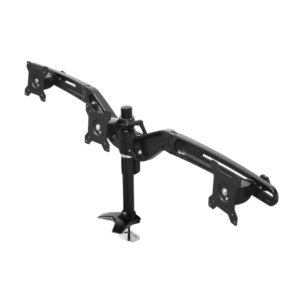 【HE Mountor】HE 15~24吋LED/LCD三螢幕穿桌型支架(H743Ti)