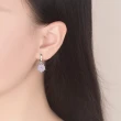 【Emi 艾迷】韓系 925銀針 擁抱雪之花粉嫩鋯石環繞 耳環