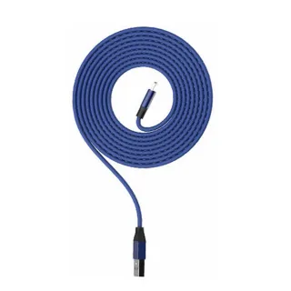 【GCOMM】鋁合金 布紋編織 MicroUSB 高速充電傳輸線 1米 藏青藍(GCOMM 充電傳輸線)