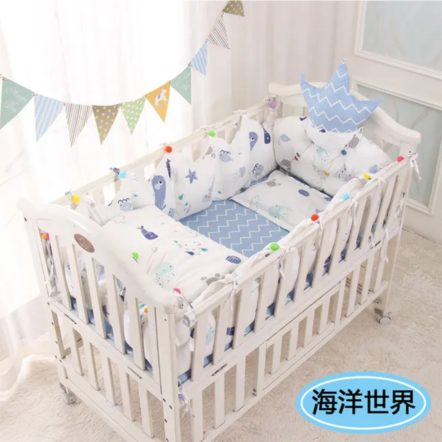 【HA Baby】嬰兒床專用-4件套組(適用 長x寬130cmx70cm嬰兒床型   嬰兒床床包、嬰兒床床單)