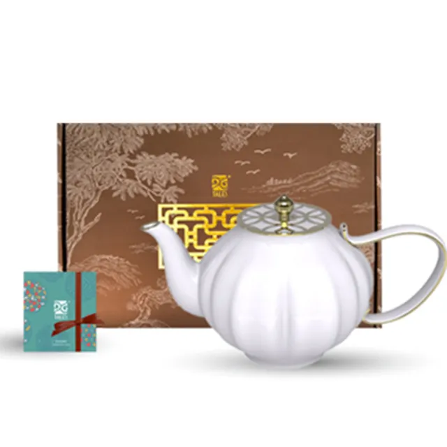 【TALES 神話言】花窗舞影-西式茶壺(文創 禮品 禮物 收藏 骨瓷)