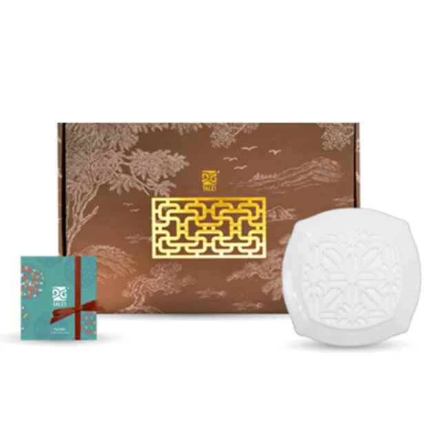 【TALES 神話言】花窗舞影-十全松壽．盤(文創 禮品 禮物 收藏)