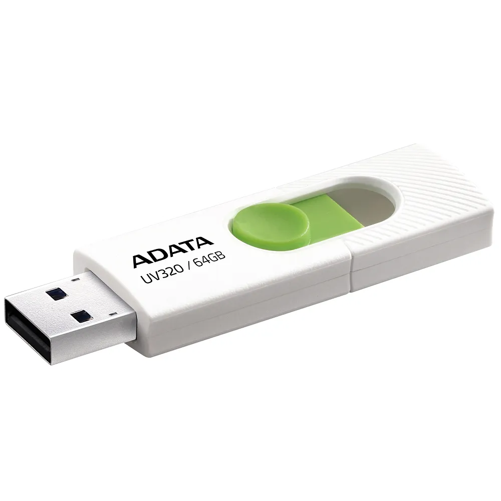 【ADATA 威剛】UV320 64GB USB3.2 隨身碟(白)