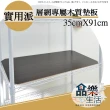 【品樂生活】層架專用木質墊板35X90CM-5入(木質墊板5入)